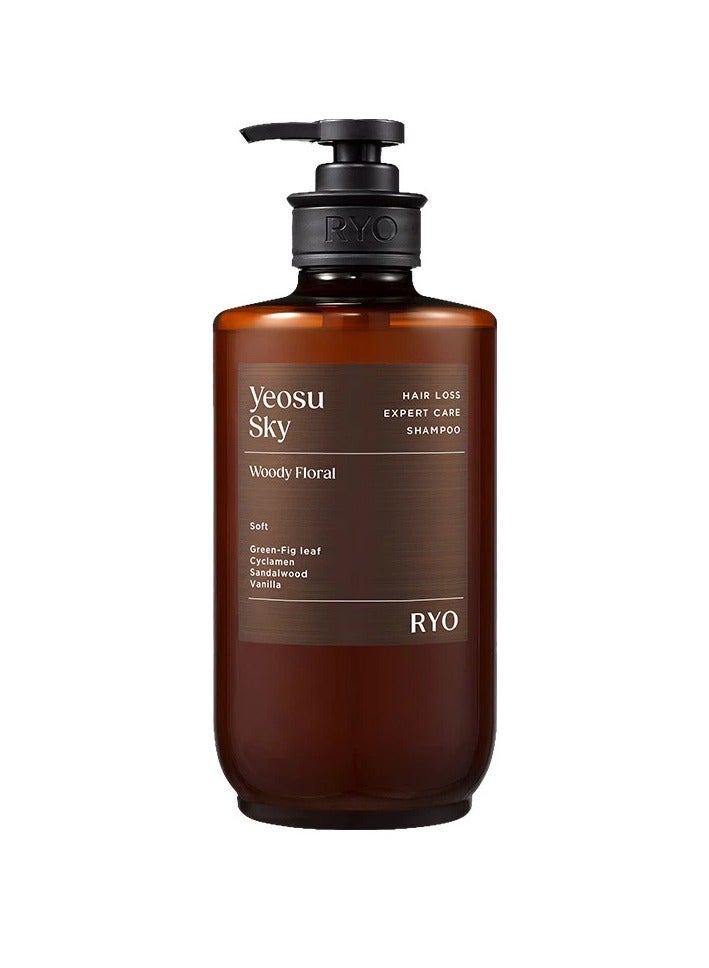 RYO Hair Loss Expert Care Perfume Shampoo Yeosu Sky Woody Floral 585ml - Image 1