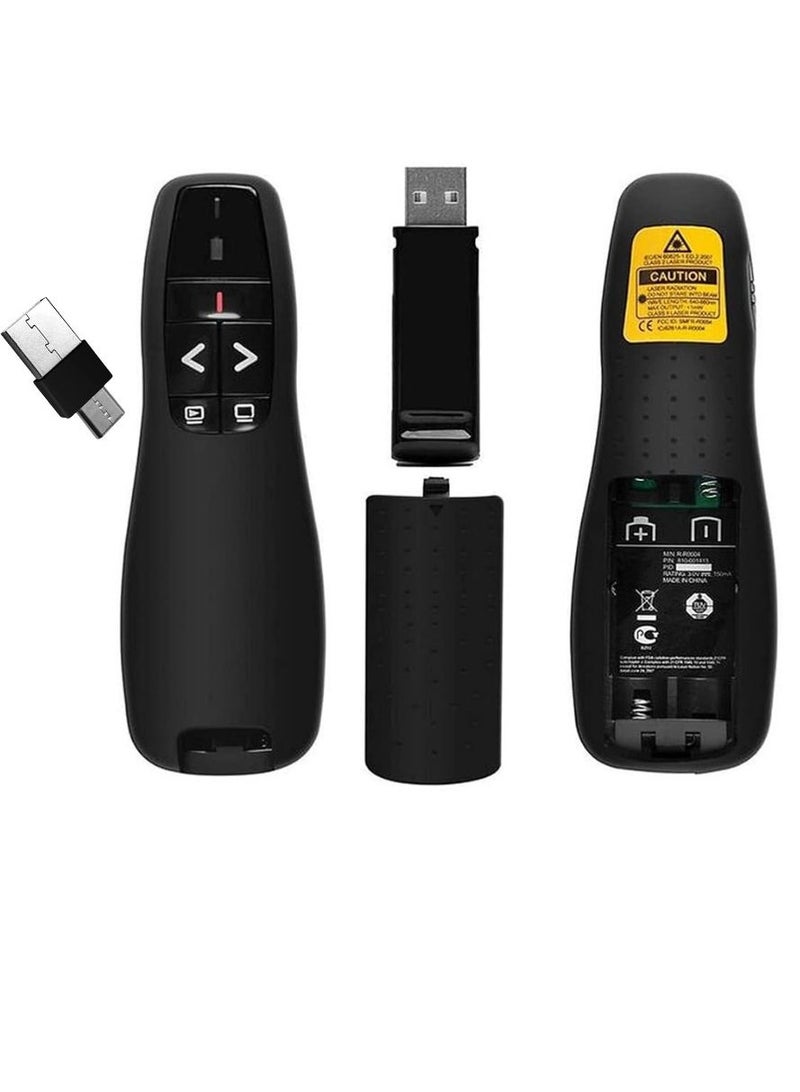 Generic Presentation Clicker with Laser Pointer for Power point, Wireless Presenter for Presentation USB-A & USB-C/Type-C for PPT/Keynote/Google Slides  - Image 4