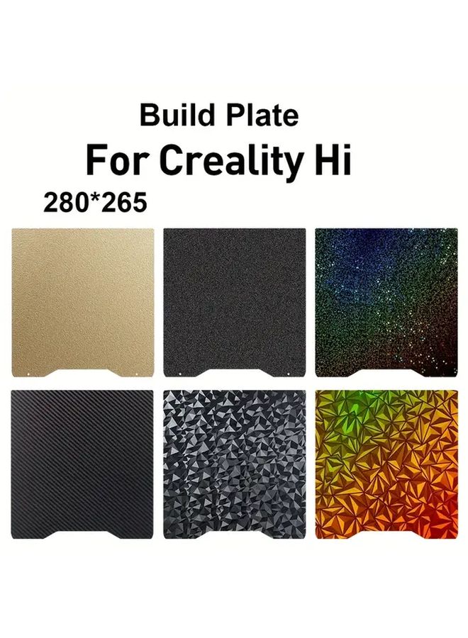 Creality Hi 3D Printer PEY PEO Double Sided Heat Bed Spring Steel Sheet 280x265mm - Image 2