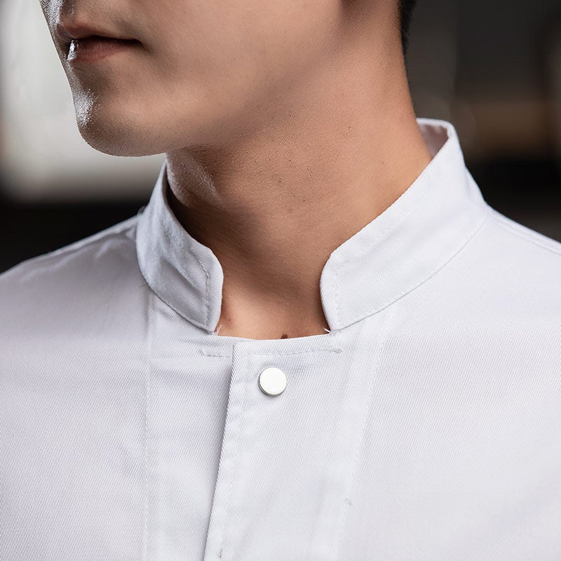 Fleece-Lined Thickened Warm Chef Work Clothes Long Sleeve Men'S And Women'S Catering El Restaurant Kitchen Clothes Baking Chef Clothes - Image 5