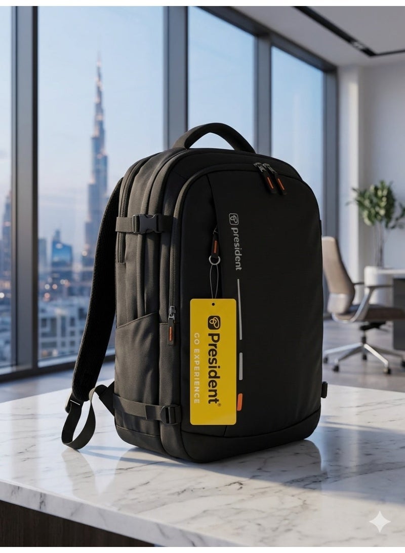 President Backpack for Travel, Flight Approved Water-Resistant 18.5-Inch Laptop Carry-On Bag, Large Business Weekender for Men & Women - Image 1