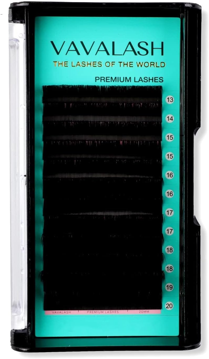 VAVALASH Eyelash Extensions 0.03 CC Curl 20-25 Mixed Lash Extensions Supplies Individual Lashes Premium Silk Volume & Classic Lash Soft Matte Dark Professional Eyelashes Extension (0.03-CC-20-25 Mixed) - Image 1