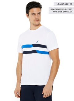 NAUTICA Contrast Striped Relaxed Dry-fit Crew Neck T-shirt  - Image 2