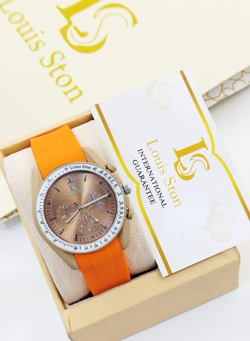 Louis Ston Lewis Stone watch with youthful Omega design