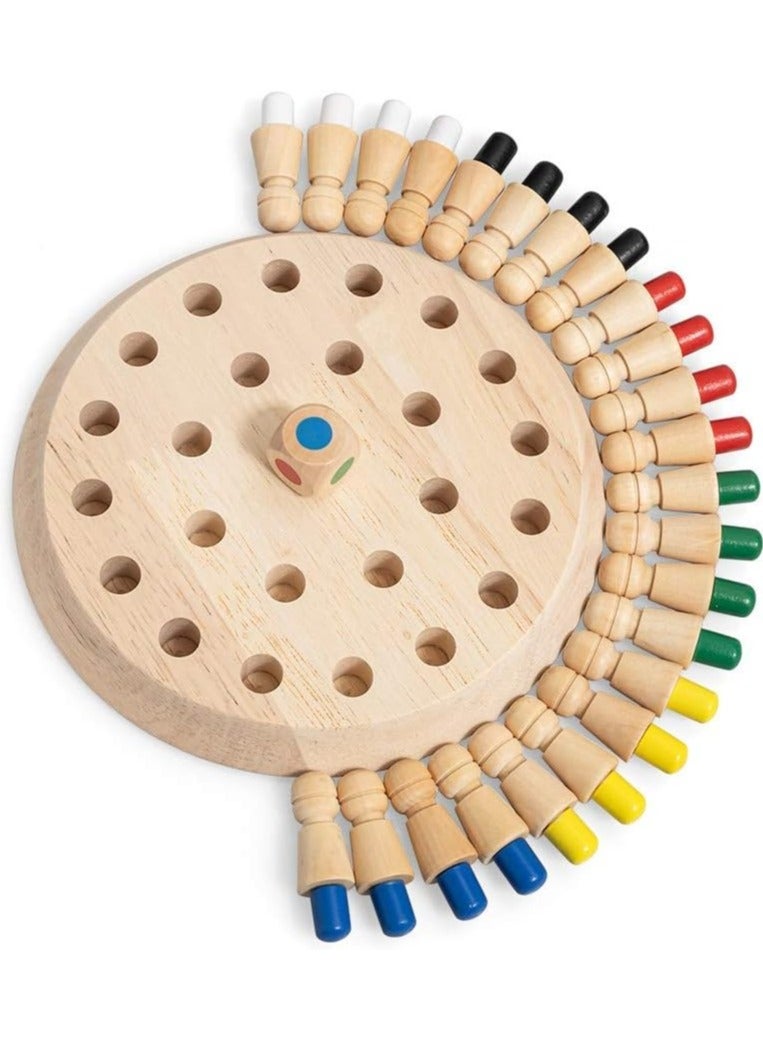 Wooden Memory Chess Game – Montessori-Inspired Preschool Educational Toy for Kids – Early Learning Brain Training Board Game to Enhance Memory, Concentration  Cognitive Skills – Family Fun Toy for Boys  Girls Ages 3+ - Image 1