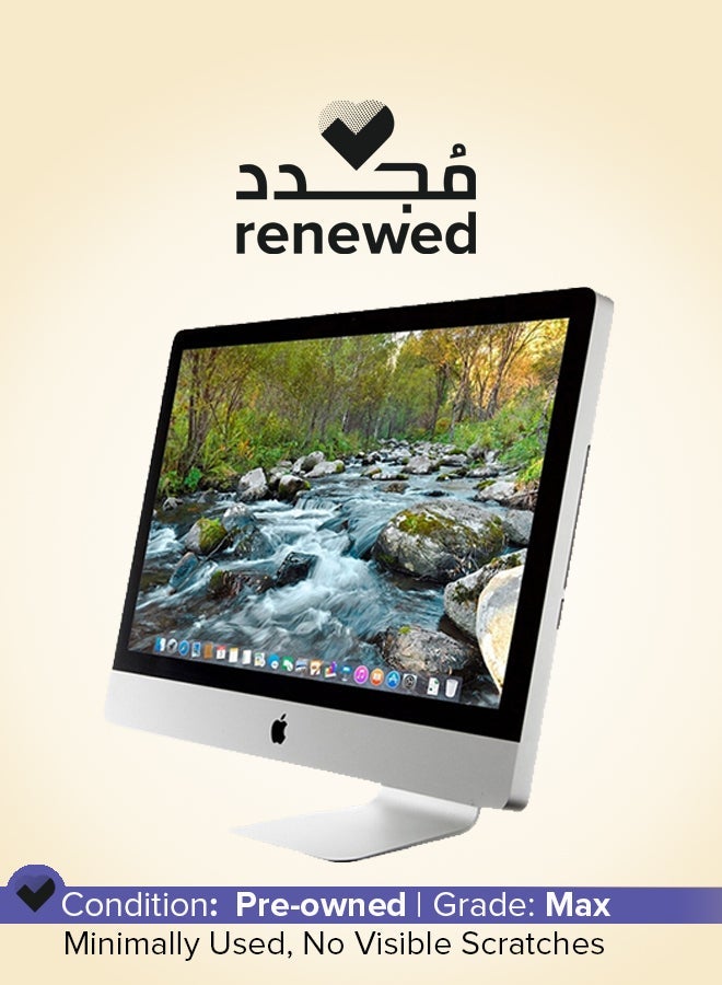 ابل  تم تجديده - كمبيوتر مكتبي iMAC (2010) A1312 بشاشة مقاس 21.5 بوصة ومعالج إنتل كور i5 وذاكرة وصول عشوائي سعة 4 جيجابايت ومحرك أقراص صلبة سعة 500 جيجابايت وبطاقة رسومات AMD Radeon HD 6750M باللغة الإنجليزية فضي - Image 1