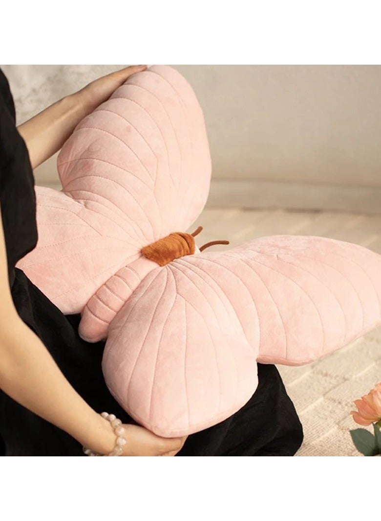 Cute Pink Butterfly Cushion Pillow Gift Home Sofa Girl Room Bedside Decoration Soft Filled Cushion - Image 5