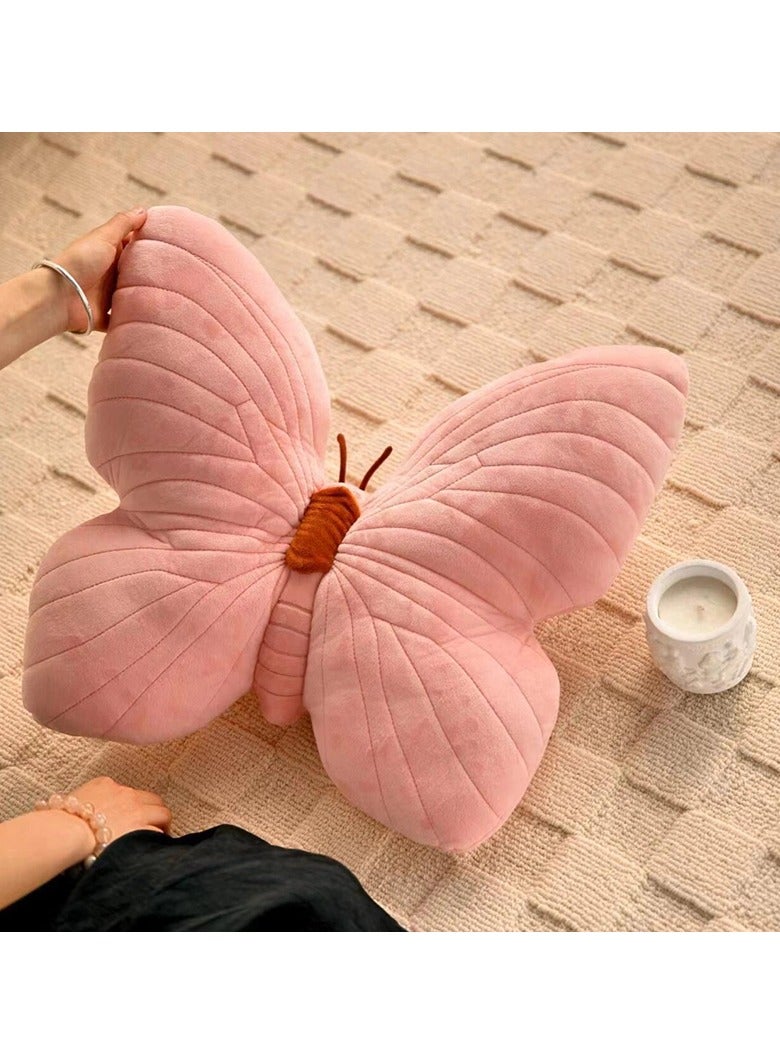 Cute Pink Butterfly Cushion Pillow Gift Home Sofa Girl Room Bedside Decoration Soft Filled Cushion - Image 1