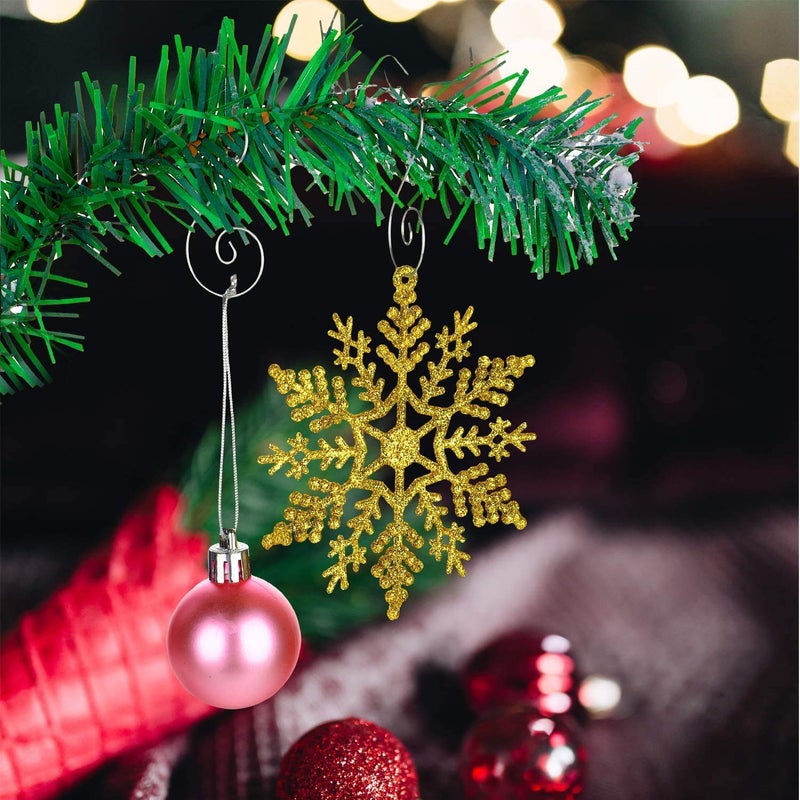 T-Antrix Ornament Hooks, Christmas Ornament Hangers, Christmas Tree Hanger Baubles Ball Metal Hooks Xmas Decoration S Hooks, 45mm 100 PCS - Image 4