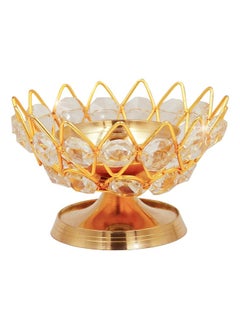 Shubh kart Crystal Lotus Oil Lamp Diya  - Image 1