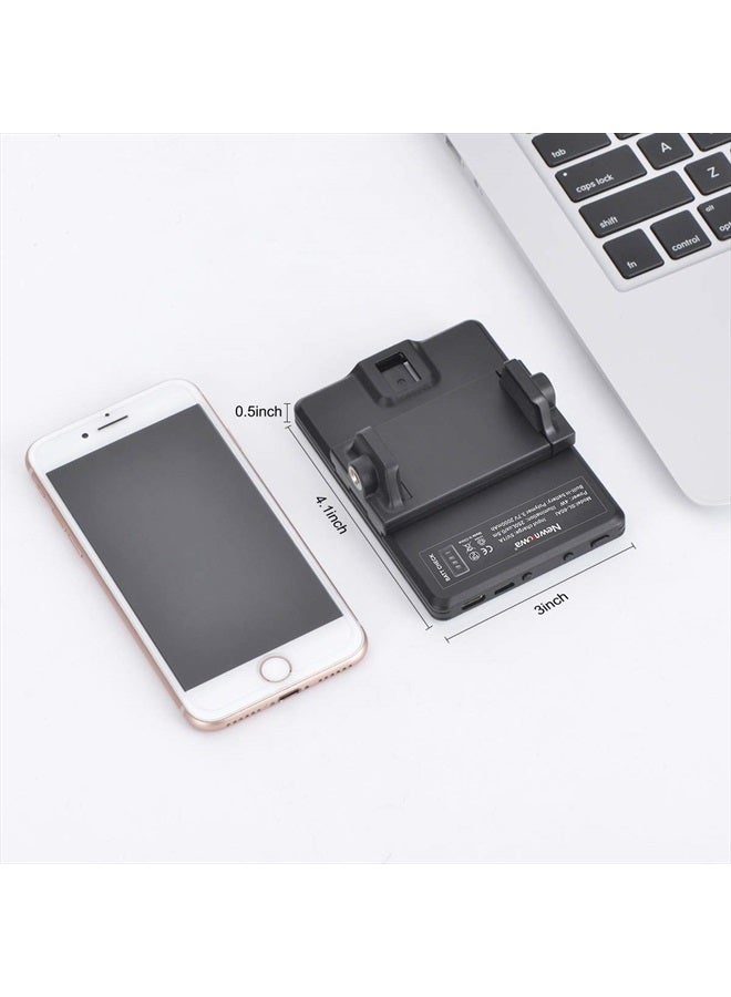 Newmowa 60 LED High Power Rechargeable Clip Fill Video Conference Light with Front & Back Clip, Adjusted 3 Light Modes for Phone, iPhone, Android, iPad, Laptop, for Makeup, TikTok, Selfie, Vlog - Image 5