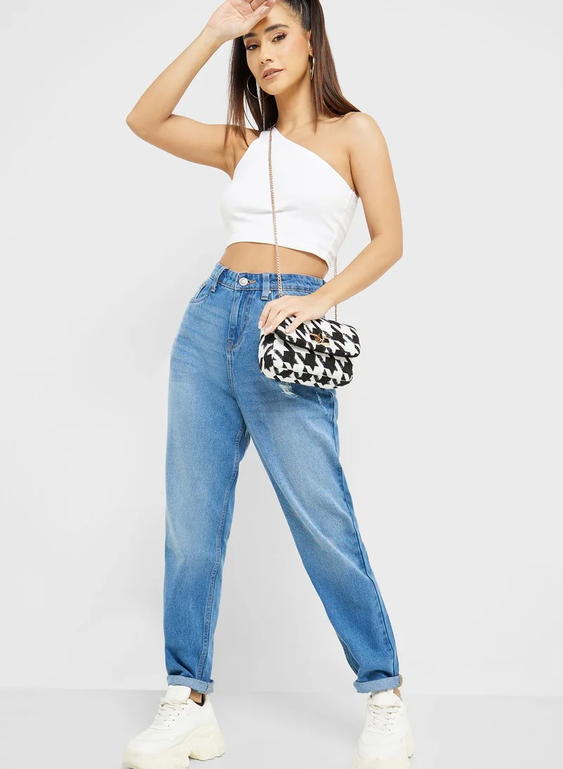 Ginger Mom Fit High Waist Jeans