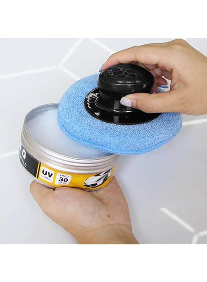 KASTWAVE Car Polishing Pads, 8 Pcs, Blue, Sponge, Fine Grit 600, For Car, Glass, Metal, Plastic, Home Workshop - Image 4