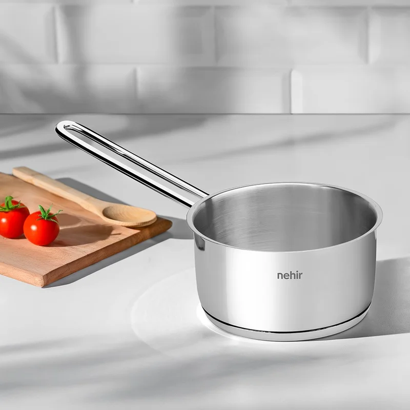 نهير Silver Steel Sauce Bowl 12 cm Without Lid