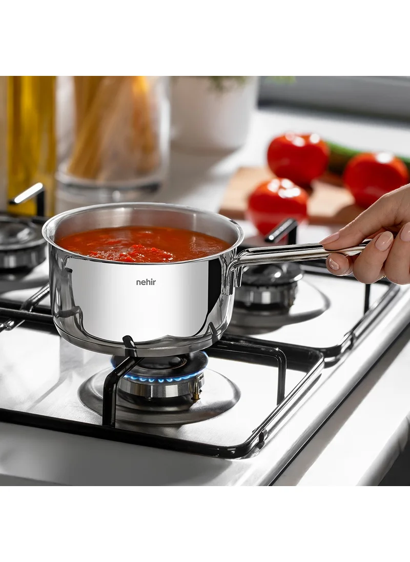 Nehir Silver Steel Sauce Bowl 12 cm Without Lid