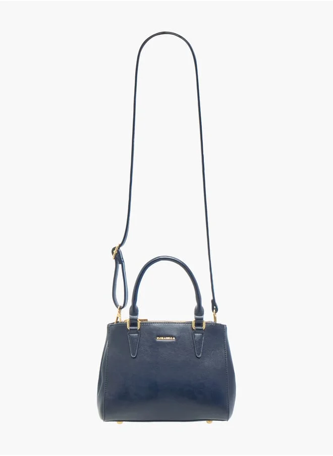 Flora Bella By Shoexpress Women Logo Detail Tote Bag with Handles and Zip Closure