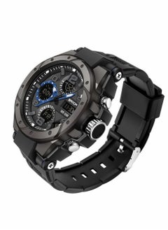 Men's Analog Sports Watch, Digital Outdoor Sports Electronic Watch,  Large Dual Display Waterproof Tactical Watches