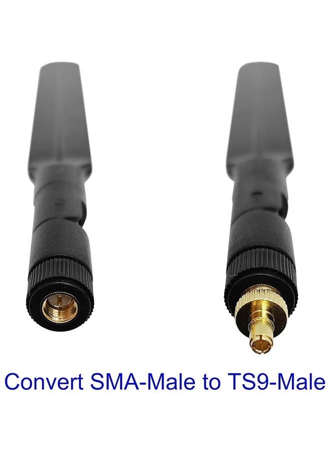 اتش واي RF Coax 4G LTE هوائي ترقية محول SMA موصل SMA أنثى إلى TS9 ذكر موصل مستقيم لهوائي 4G LTE Hsdpa 2G 3G هوائي UMTS حزمة النطاق العريض المحمول من 3 - Image 5