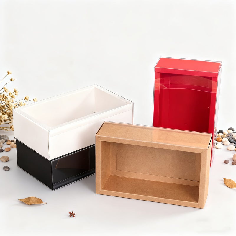 12 Pcs Brown Frosted Kraft Paper Pull Out Lid Gift Boxes 4.41x3.23x1.65 Inch For Jewelry Tea Sweater Wedding Birthday Party Halloween Christmas Corporate Celebration - Image 1