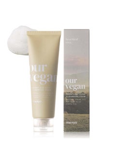 Our Vegan Heartleaf Cica Cleansing Foam Korean Skin Care 4.0Fl Oz (120Ml)