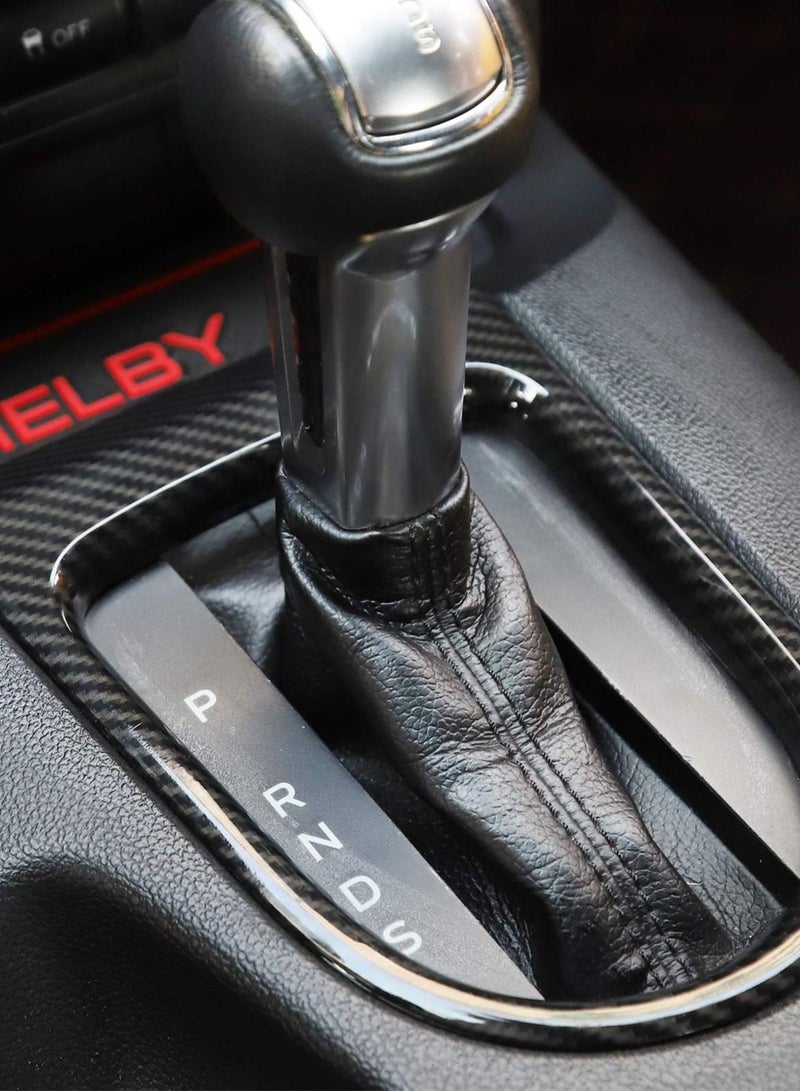SYOSI Shift Panel Frame Cover Interior Sticker for Ford Mustang, Car Center Console Gear Shift Frame Cover Decorative Sticker for Ford Mustang Auto Parts 2015 2016 2017 2018 2019 2020 - Image 4