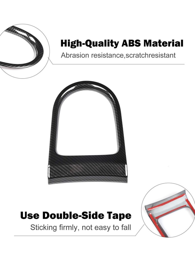 SYOSI Shift Panel Frame Cover Interior Sticker for Ford Mustang, Car Center Console Gear Shift Frame Cover Decorative Sticker for Ford Mustang Auto Parts 2015 2016 2017 2018 2019 2020 - Image 2