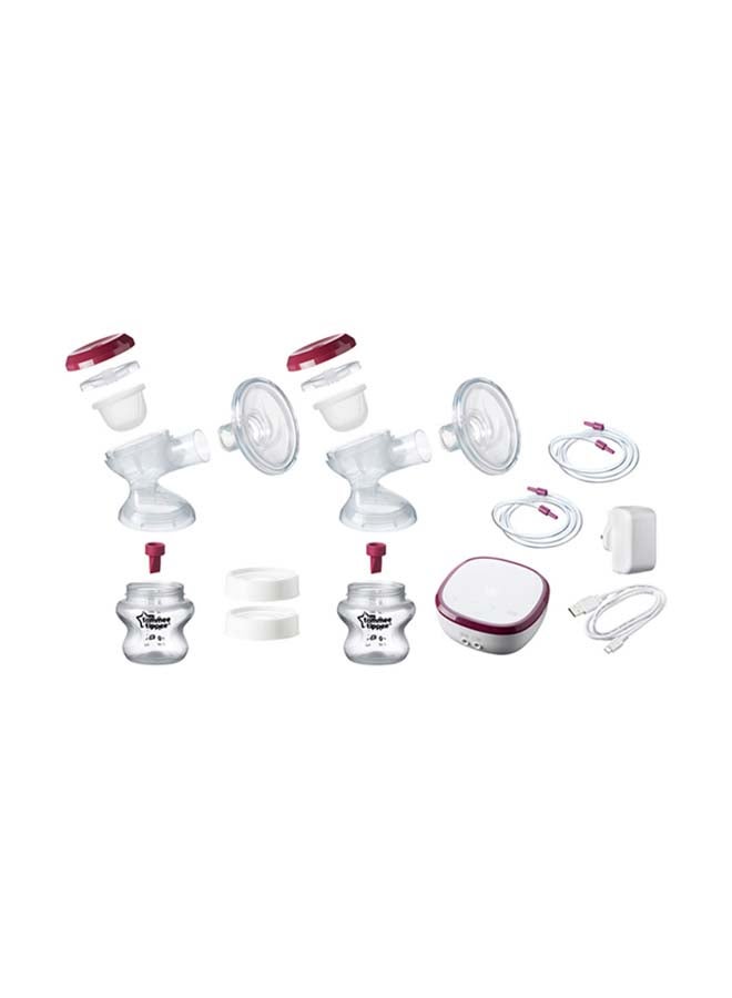 tommee tippee Made For Me Single Electric Breast Pump, Strong Suction, Soft Feel, USB Rechargeable, Quiet, Portable, Express Modes, Baby Bottle Included - Image 3