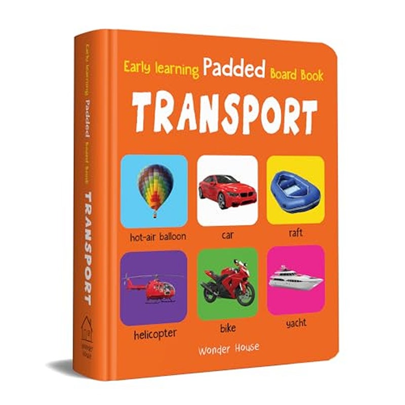 Early Learning Padded Book of Transport Padded Board Books For Children