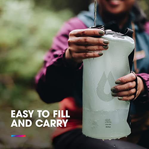 Hydrapak Collapsible Camping Water Storage (2L, 3L, 4L, 6L, 10L) - BPA & PVC Free, Hydration Reservoir Bag, Leak Proof - Image 3