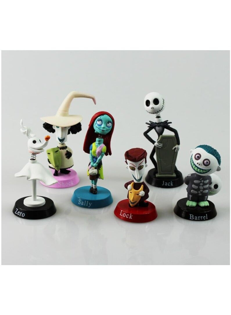 6pcs 7cm New Jack Skellington Action Figure  - Image 2