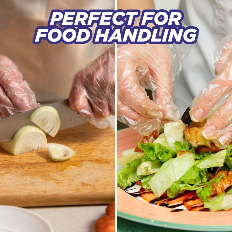 Ezee CRPL Biodegradable Disposable Hand Gloves Pack of 200 | Transparent & Disposable Gloves | Universal Size Gloves | For Gardening, Cleaning and Public Areas - Image 3