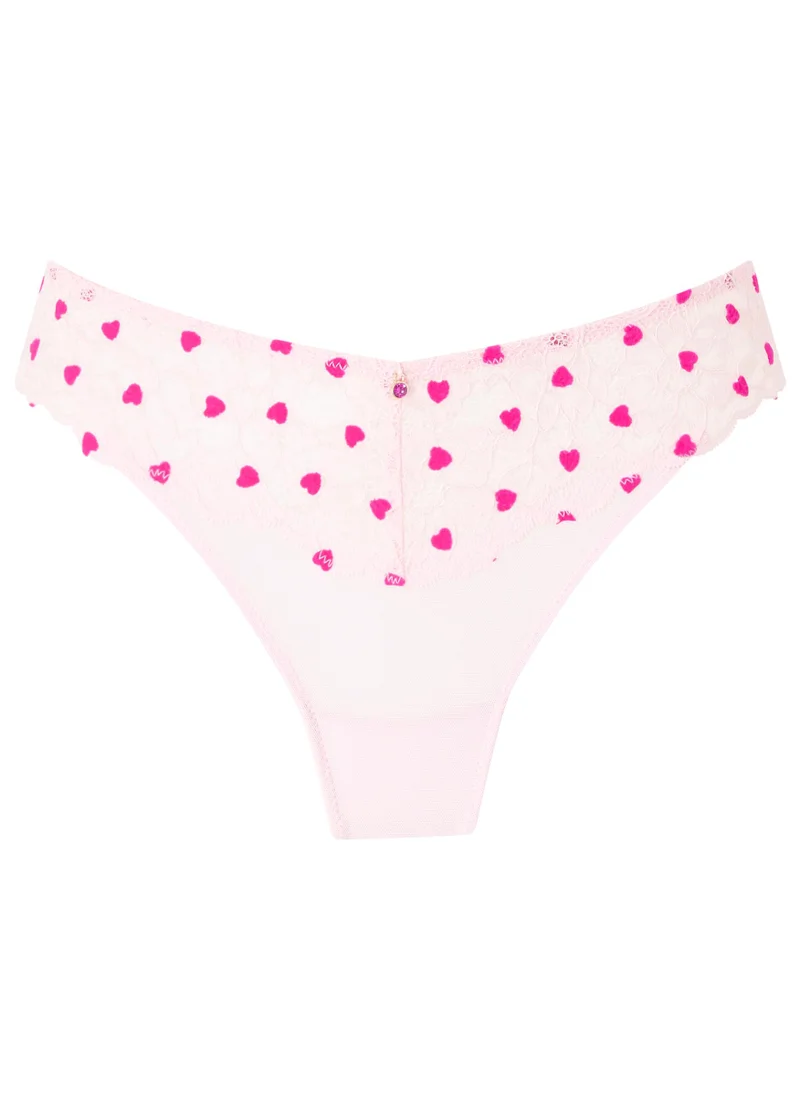 Ann Summers Ann Summers Sexy Lace Planet Flocked Thong Panty