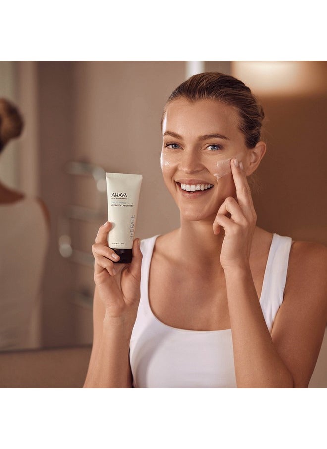 AHAVA AHAVA Hydration Cream Mask - Replenishes, Fights Dehydration, Calms & Enhances Smoothness, Enriched by Exclusive Dead Sea Osmoter & Mud, Pentavitin, Vitamin E, Shea Butter & Hyaluronic Acid 3.4 Fl.Oz  - Image 5