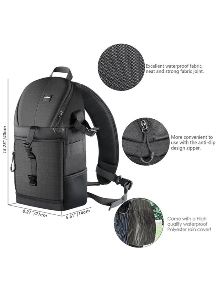 Neewer Professional Camera Sling Backpack for Nikon Canon Sony and Other DSLR and Lens, Tripod, Other Accessories, Waterproof and Anti-Tear Bag with Padded Partitions - Image 3