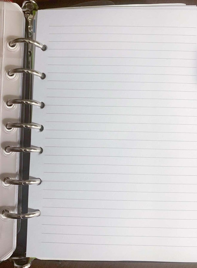 Cheericome 7-Hole Lined Refills Paper, A5 Filler Paper for Planner Inserts, White, Total 100 Sheets/200 Pages, College Ruled, 5.5 X 8.5 Inch - Image 3