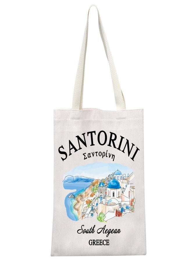 MEIKIUP Greece Island Gift Greece Santorini Tote Travel Bag Greece Santorini Vacation Bag Honeymoon Gift (santorini tb) - Image 1