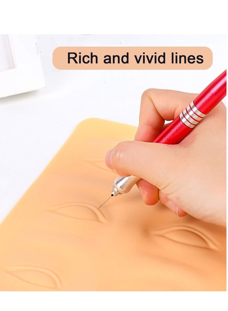 Excefore 3 Pcs 3D Microblading Practice Skin for Eyebrows - Image 2