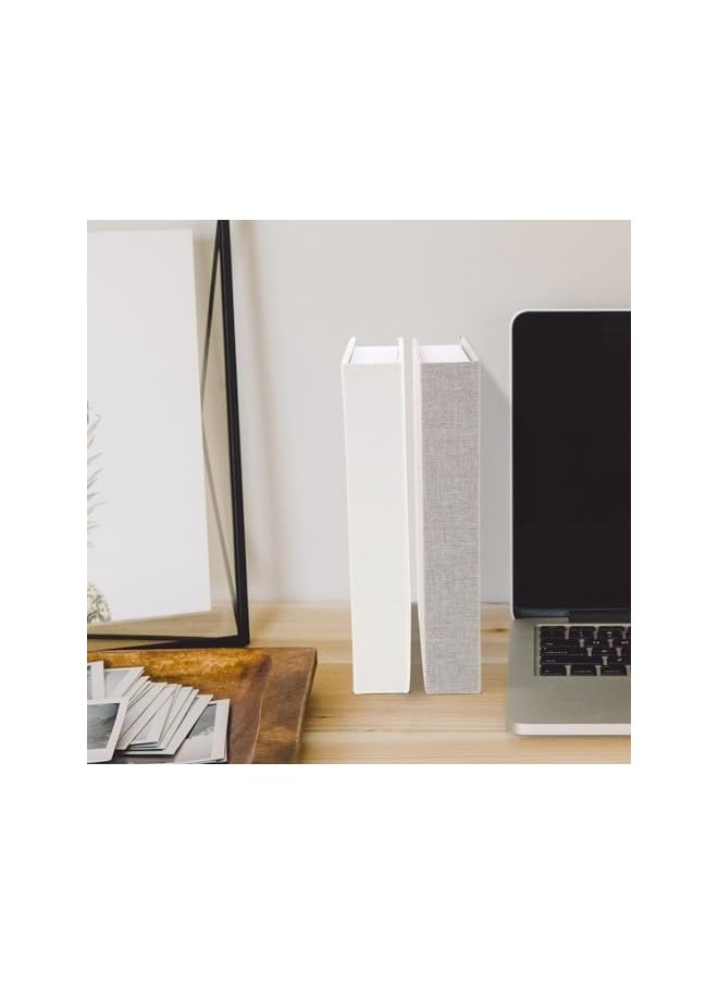 The Bros - 2pcs Fake Book Box Decorative Book Boxes Linen Fabric Faux Storage Book Book Shaped Boxes Fake Book Stack Models Containerfor Photography Props Shelf Decoration - Image 1
