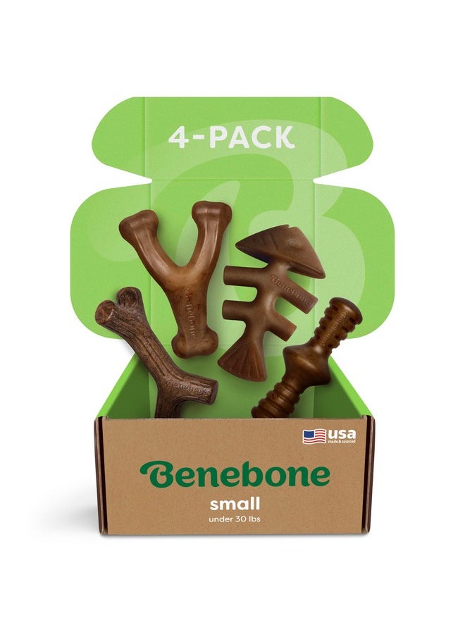 Benebone - Small 4-Pack Dog Chew Toys For Aggressive Chewers, Made In Usa, 30Lbs And Under - Image 1