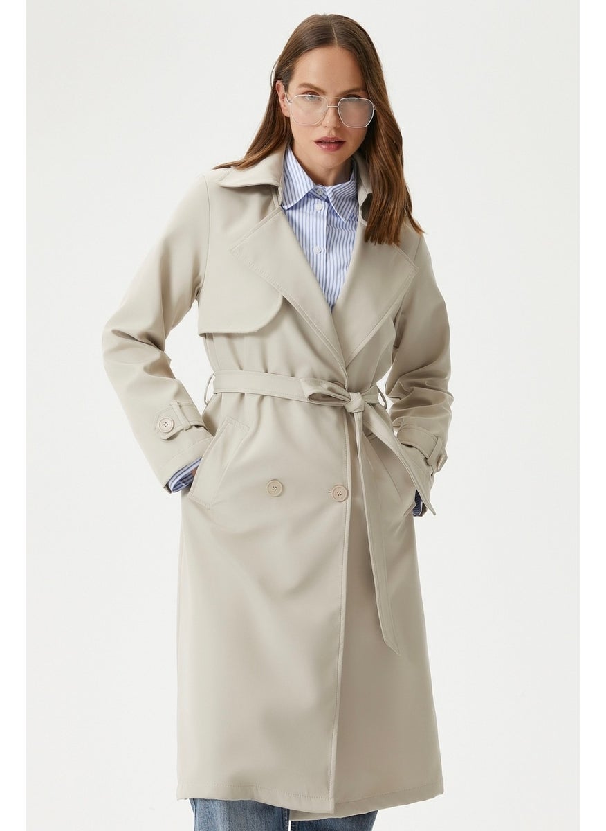 Women's Style Lined Flap Stone Trench Coat - pzsku/Z4E59CE69F0A27D02E00BZ/45/_/1731082205/8ca854f0-89be-4a8a-8ec4-523344306eaa