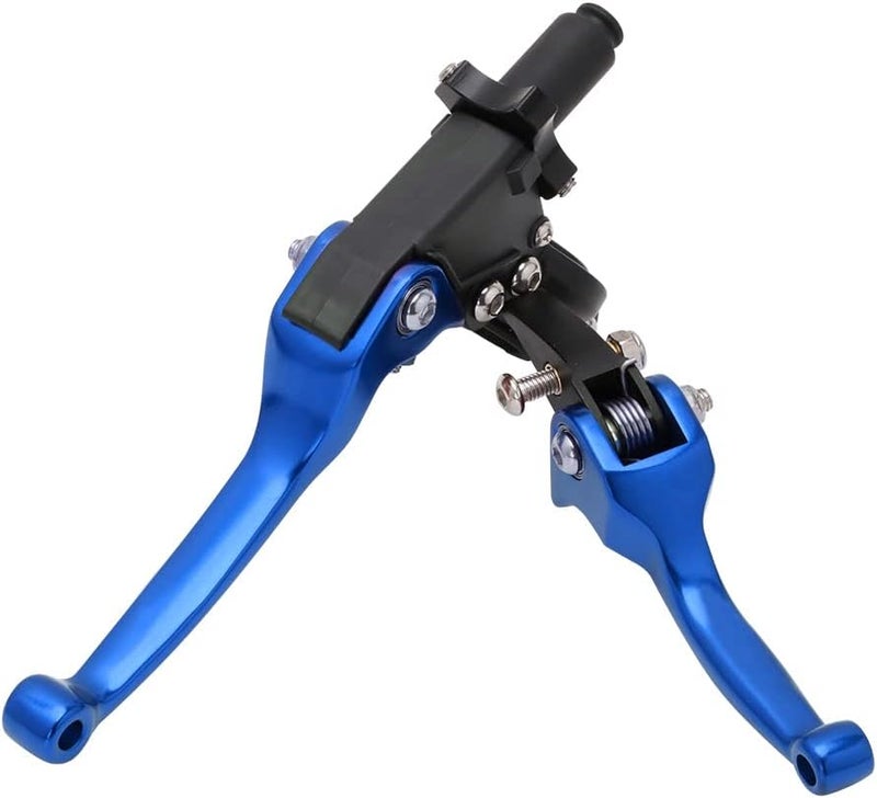 Vepagoo JFG RACING Motorcycle Brake Clutch Lever Set - 7/8'' 22mm Folding Aluminum Alloy - Blue - Image 5