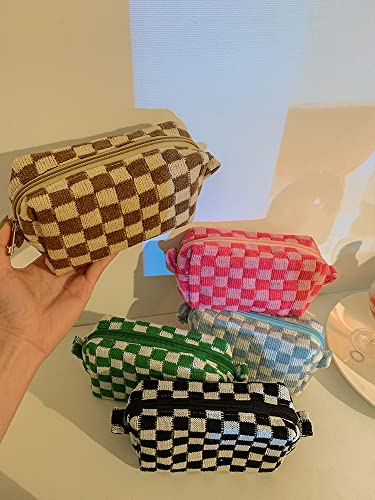 XPONNI Small Cosmetic Bag Cute Makeup Bag Y2k Accessories Aesthetic Make Up Bag Y2k Purse Cosmetic Bag for Purse Blue - Image 5