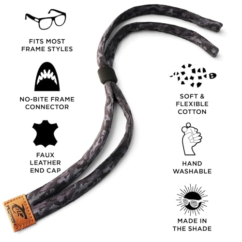 Pilotfish Premium Cotton Eyewear Retainer Sunglass Strap - Multiple Design Options - Soft & Durable Sunglass Holder - Image 2