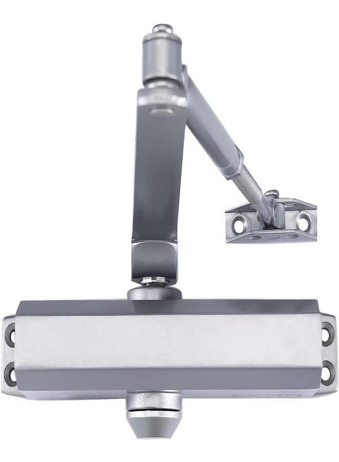 Harrison Door Closer RM1000-0401 Automatic Door Closer | Aluminiume Material | Double Speed Adjustment | Suitable for Home, Office, Hotel, Restaurant, | Silver Finish | Weight Capacity 60kg | - Image 1