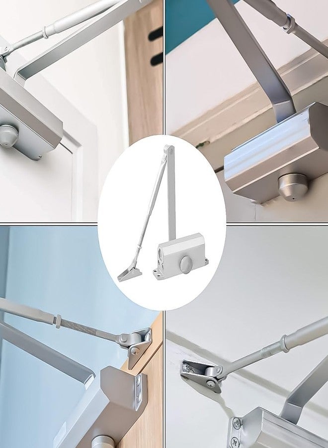 Harrison Door Closer RM1000-0401 Automatic Door Closer | Aluminiume Material | Double Speed Adjustment | Suitable for Home, Office, Hotel, Restaurant, | Silver Finish | Weight Capacity 60kg | - Image 4