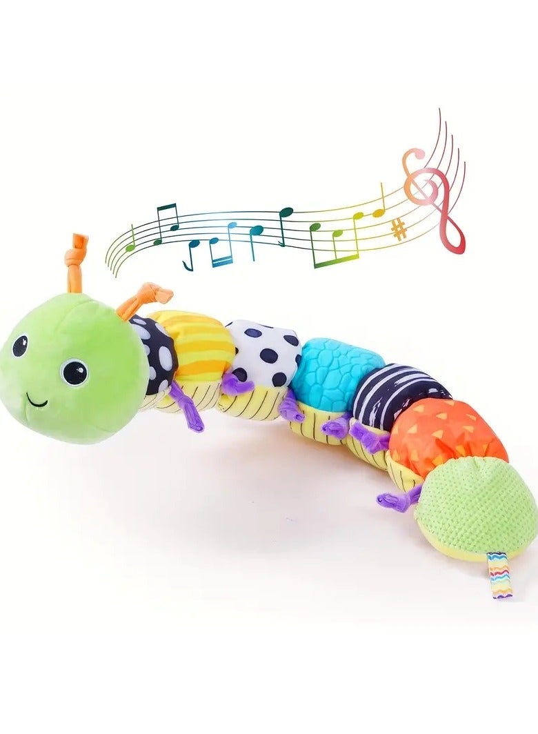 Gonice Soft Musical Caterpillar Toy - Educational Interactive Plush Gift for Newborns, Babies, and Toddlers!  - Image 1