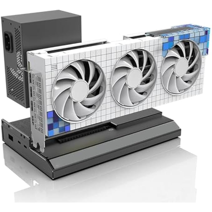 rayihni MINI GPU ENCLOSURE, USB4 40GBPS EXTERNAL GPU DOCK STATION, COMPATIBLE WITH PCIE, WITH TB RJ45 M.2 NVME INTERFACE, FOR LAPTOP GAMING CONSOLES USE - Image 1