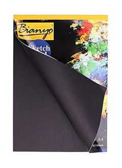Bianyo A4 BLACK SKETCH BOOK DIARY FOR DRAWING 25 Sheet  - Image 1