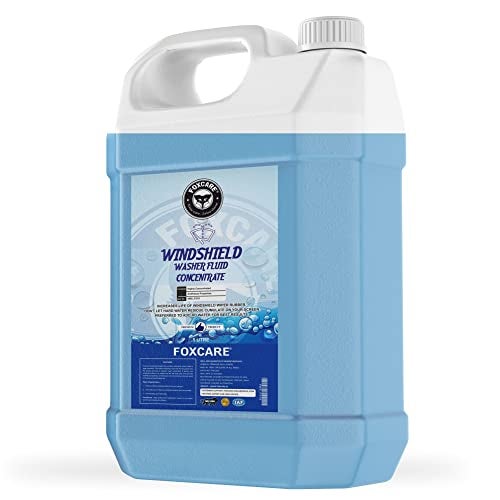 Foxcare Car Windshield Washer Fluid Concentrate 5 Liters | Wiper Fluid Glass Cleaner | 20ml Dilution Makes 1L | Streak-Free Cleaning Removes Dirt Bugs Oil | Auto Glass Care for Clear Visibility - Image 2