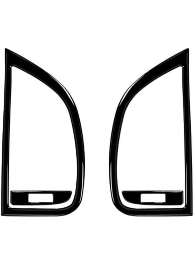 طقم تزيين فتحات التهوية من ألياف الكربون لأودي Q7 2007-2015 باللون الأسود البيانو - Image 2